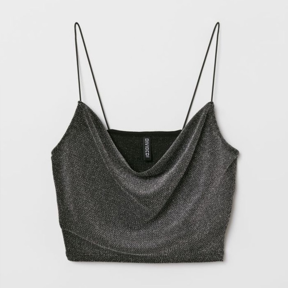 H&M | Glitter Crop Top